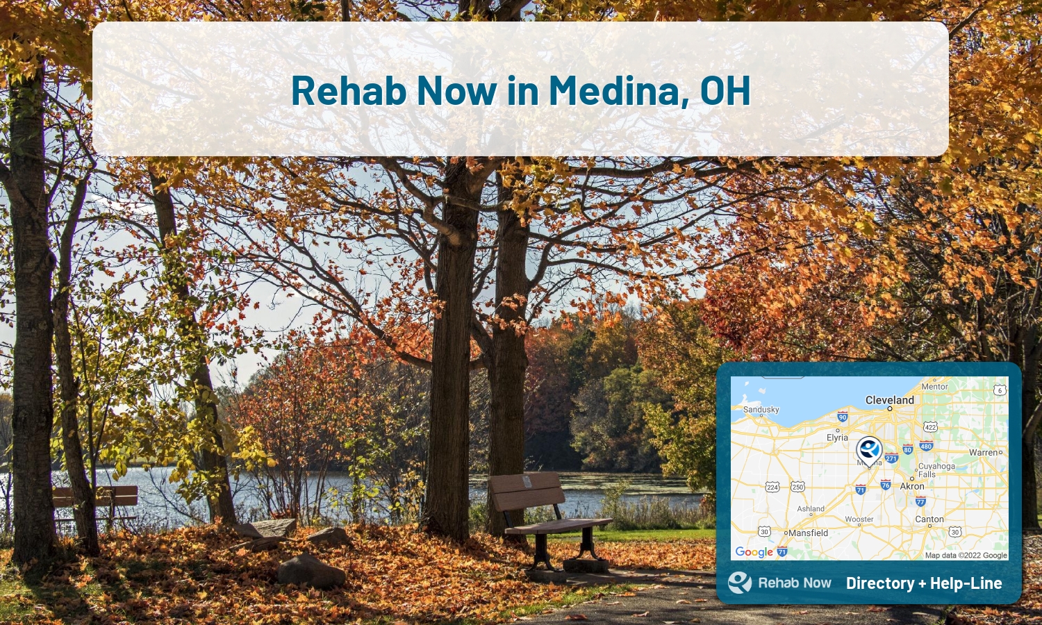 Struggling with addiction in Medina, Ohio? RehabNow helps you find the best treatment center or rehab available.