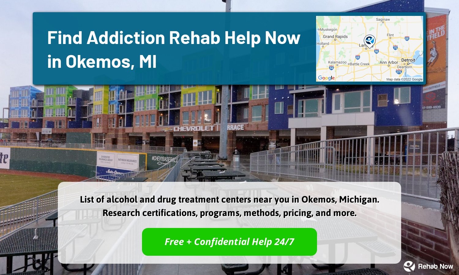 List of alcohol and drug treatment centers near you in Okemos, Michigan. Research certifications, programs, methods, pricing, and more.