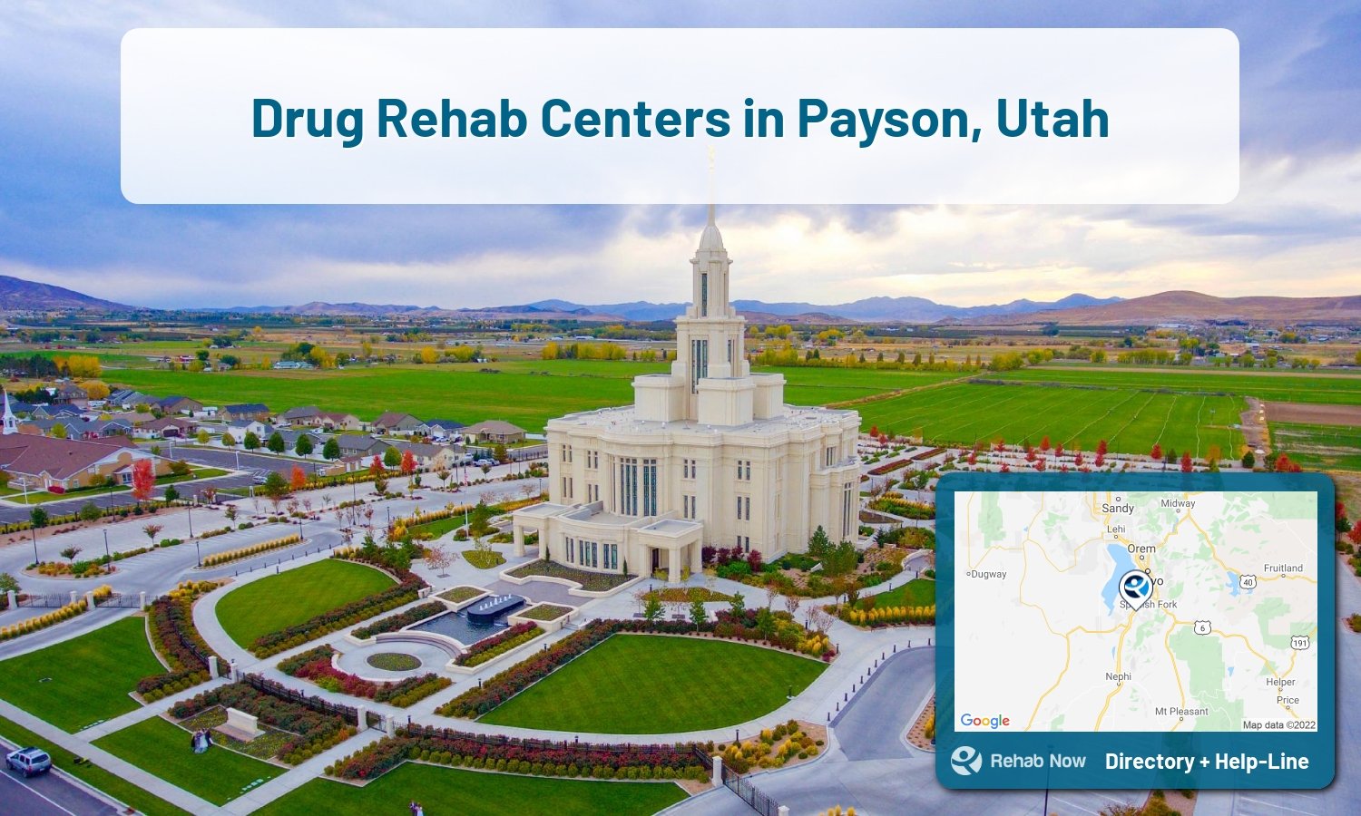 Payson, UT Treatment Centers. Find drug rehab in Payson, Utah, or detox and treatment programs. Get the right help now!