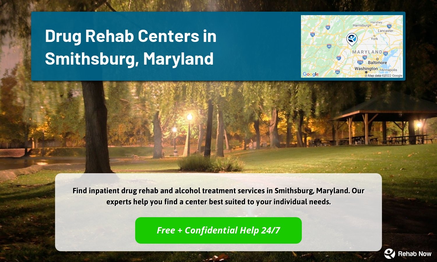Find inpatient drug rehab and alcohol treatment services in Smithsburg, Maryland. Our experts help you find a center best suited to your individual needs.