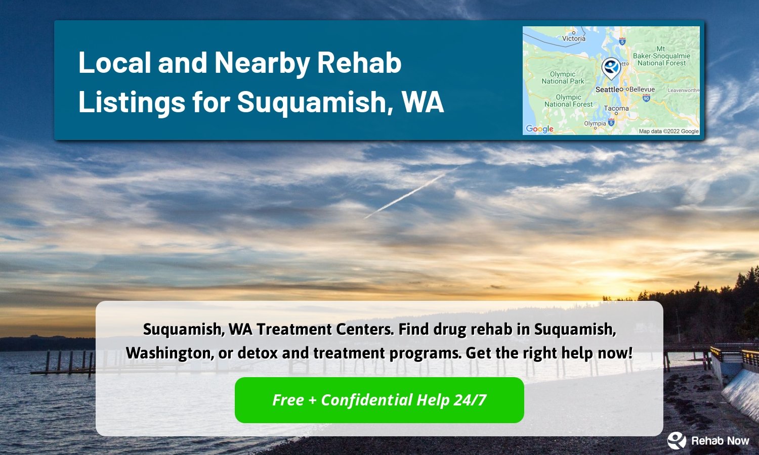Suquamish, WA Treatment Centers. Find drug rehab in Suquamish, Washington, or detox and treatment programs. Get the right help now!