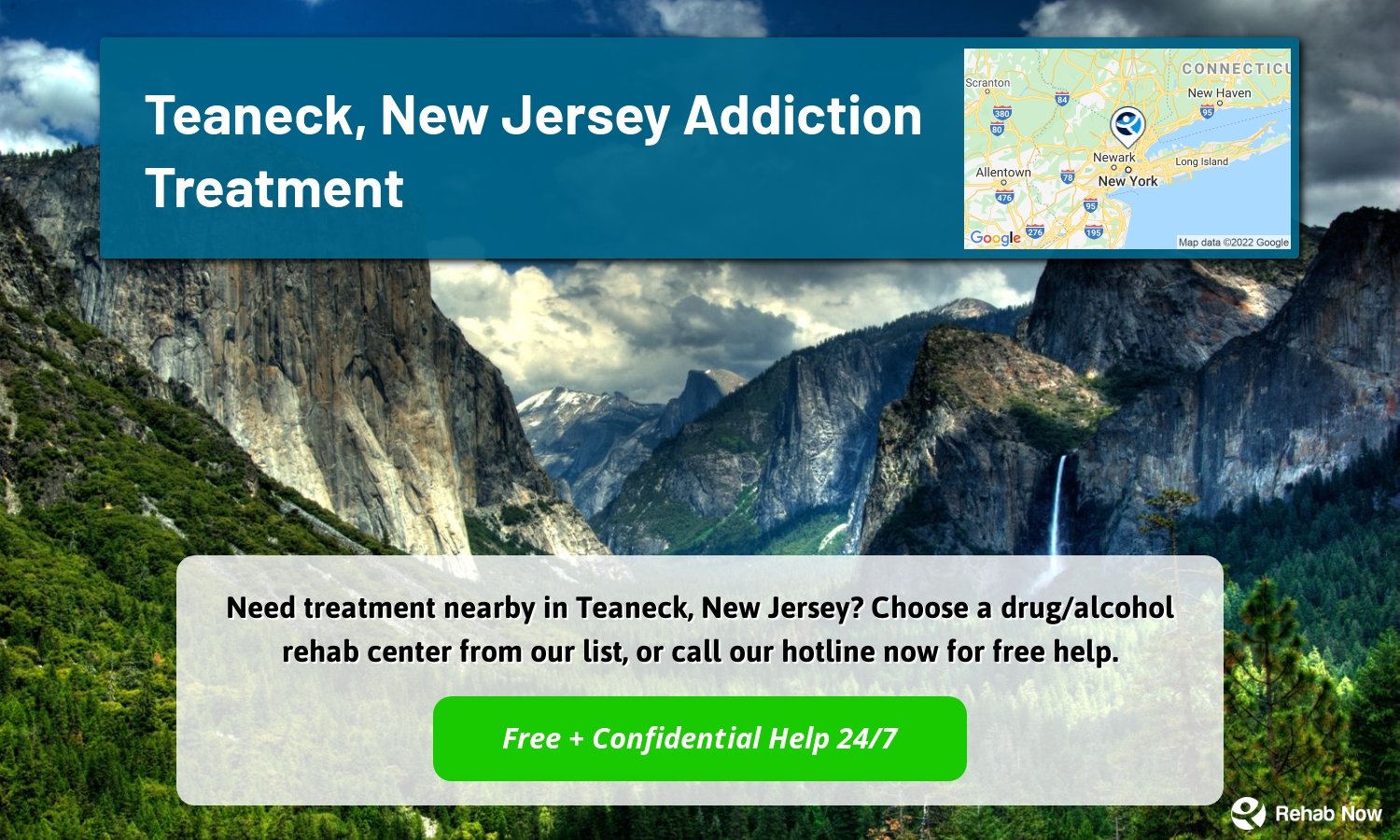 Need treatment nearby in Teaneck, New Jersey? Choose a drug/alcohol rehab center from our list, or call our hotline now for free help.