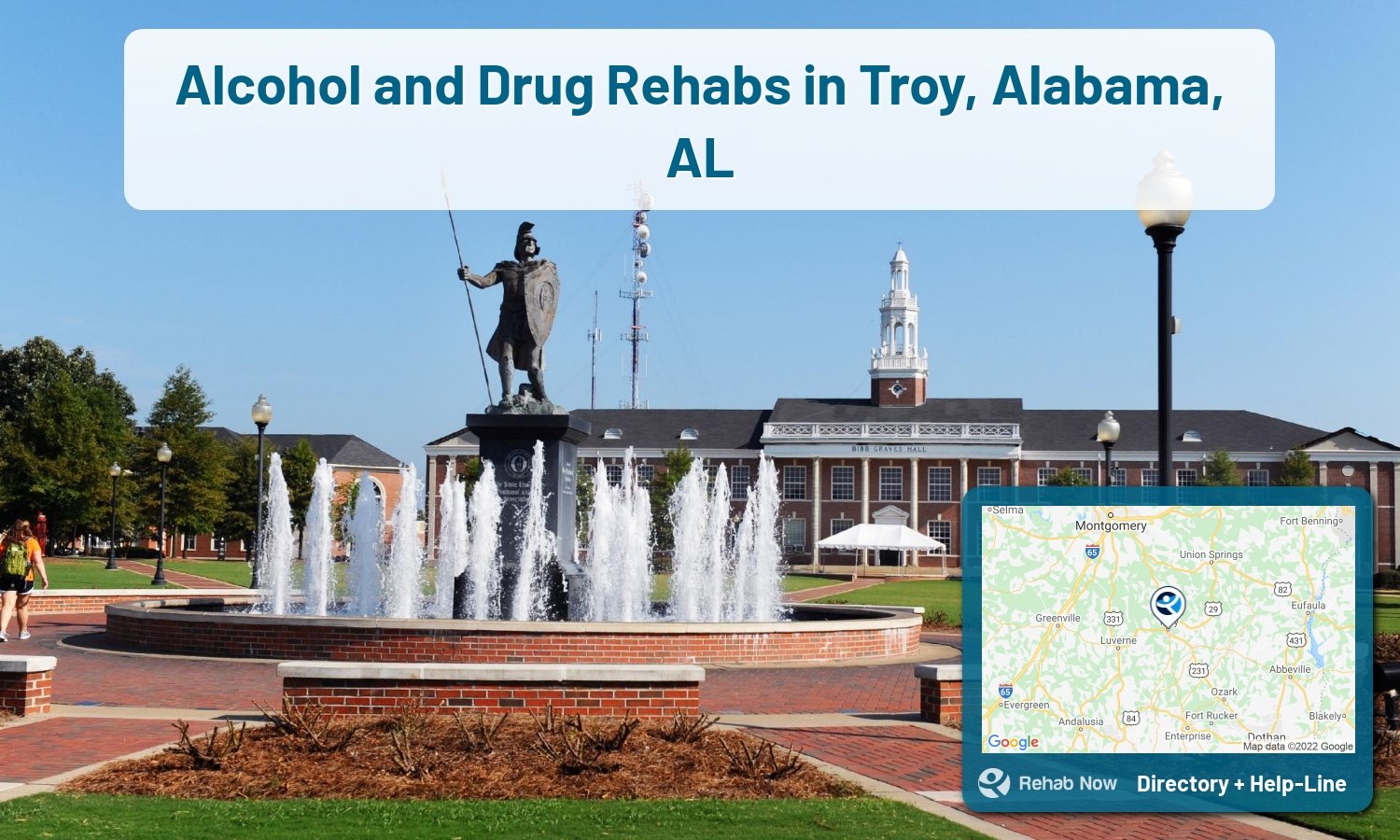 View options, availability, treatment methods, and more, for drug rehab and alcohol treatment in Troy, Alabama