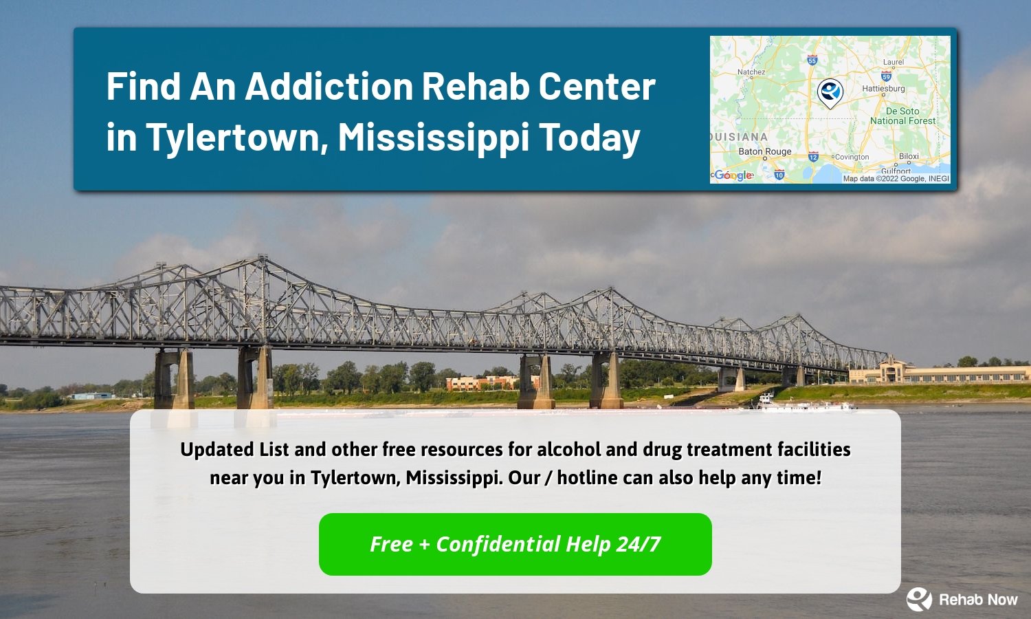  Updated List and other free resources for alcohol and drug treatment facilities near you in Tylertown, Mississippi. Our / hotline can also help any time!