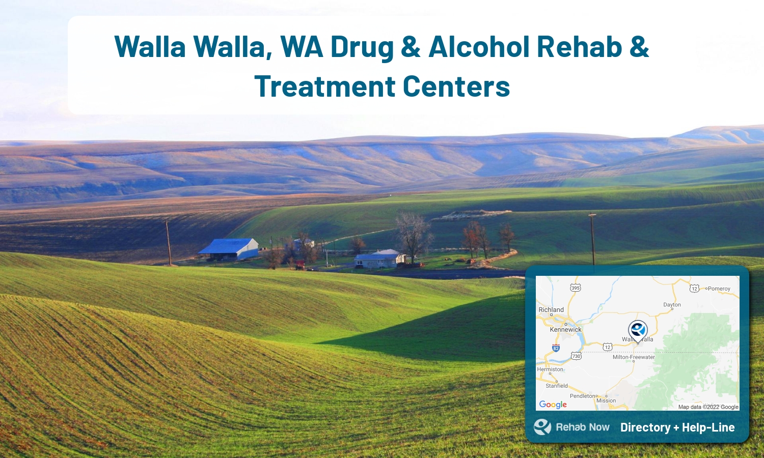 Walla Walla, WA Treatment Centers. Find drug rehab in Walla Walla, Washington, or detox and treatment programs. Get the right help now!
