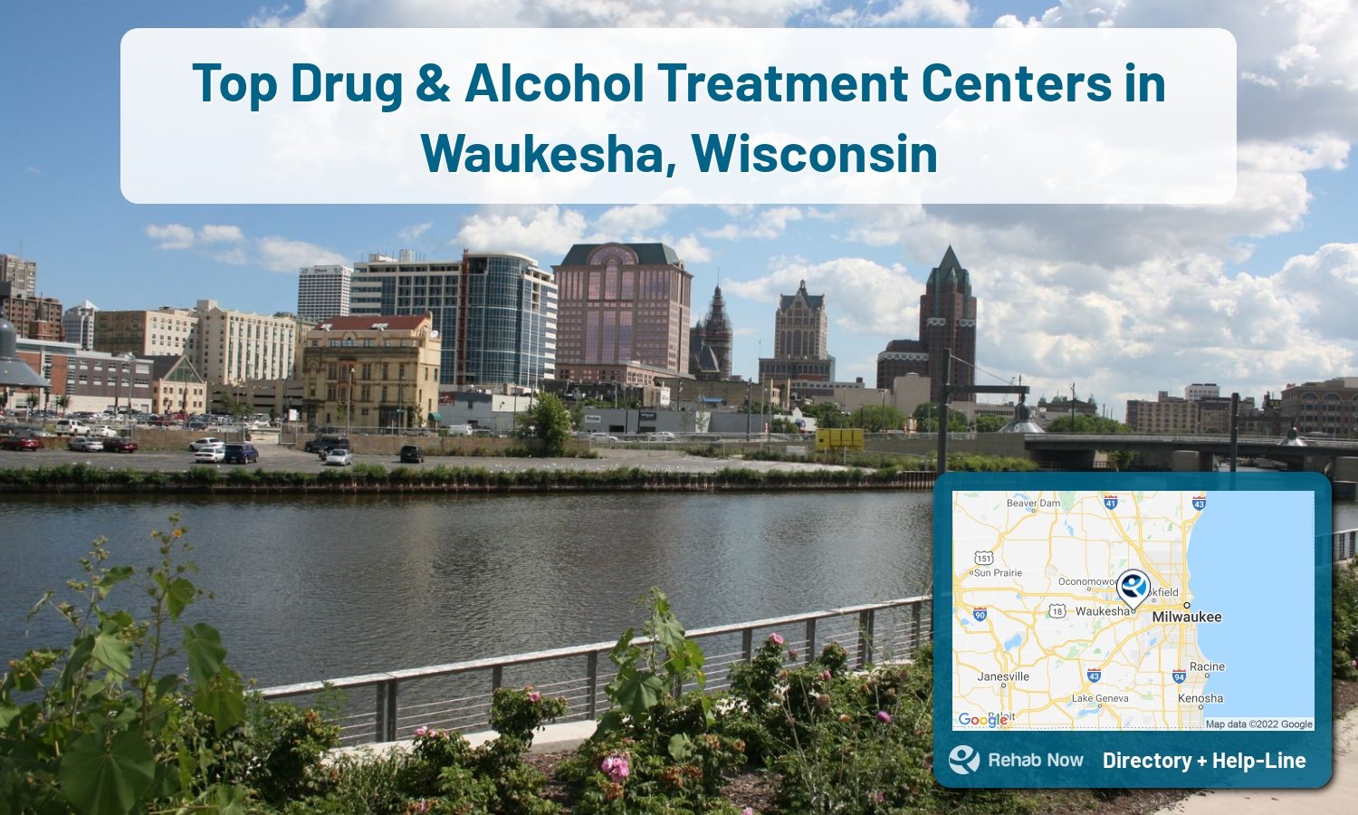 Struggling with addiction in Waukesha, Wisconsin? RehabNow helps you find the best treatment center or rehab available.