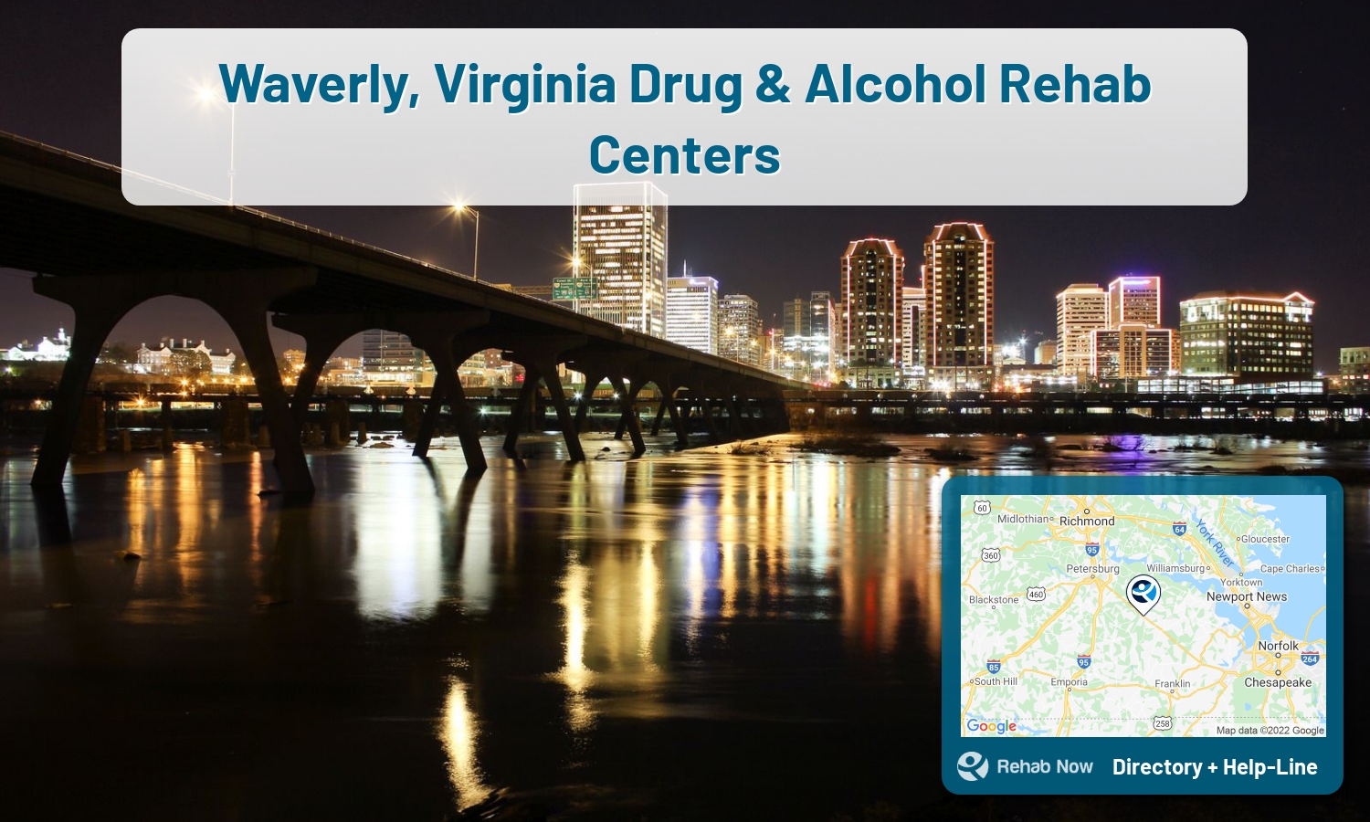 Waverly, VA Treatment Centers. Find drug rehab in Waverly, Virginia, or detox and treatment programs. Get the right help now!