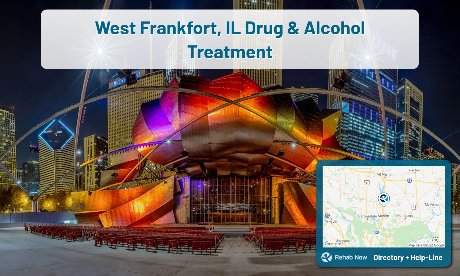 List of alcohol and drug treatment centers near you in West Frankfort, Illinois. Research certifications, programs, methods, pricing, and more.