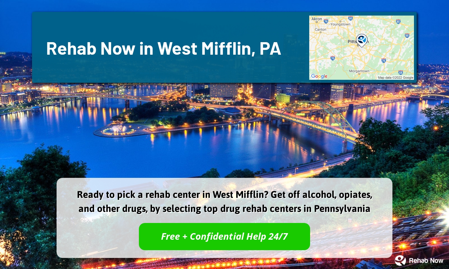 Ready to pick a rehab center in West Mifflin? Get off alcohol, opiates, and other drugs, by selecting top drug rehab centers in Pennsylvania