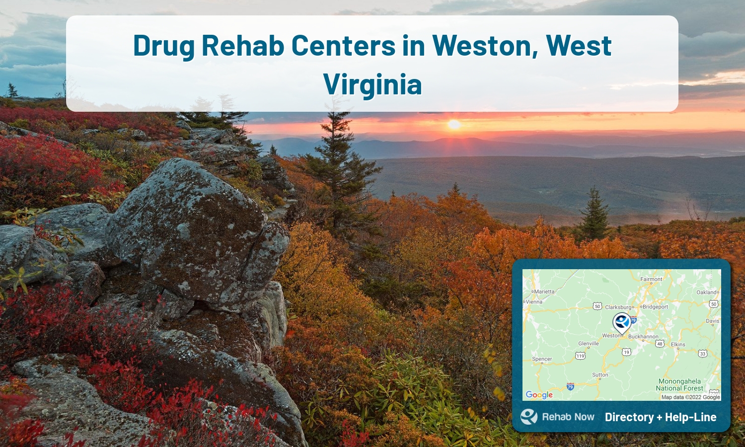 Let our expert counselors help find the best addiction treatment in Weston, West Virginia now with a free call to our hotline.