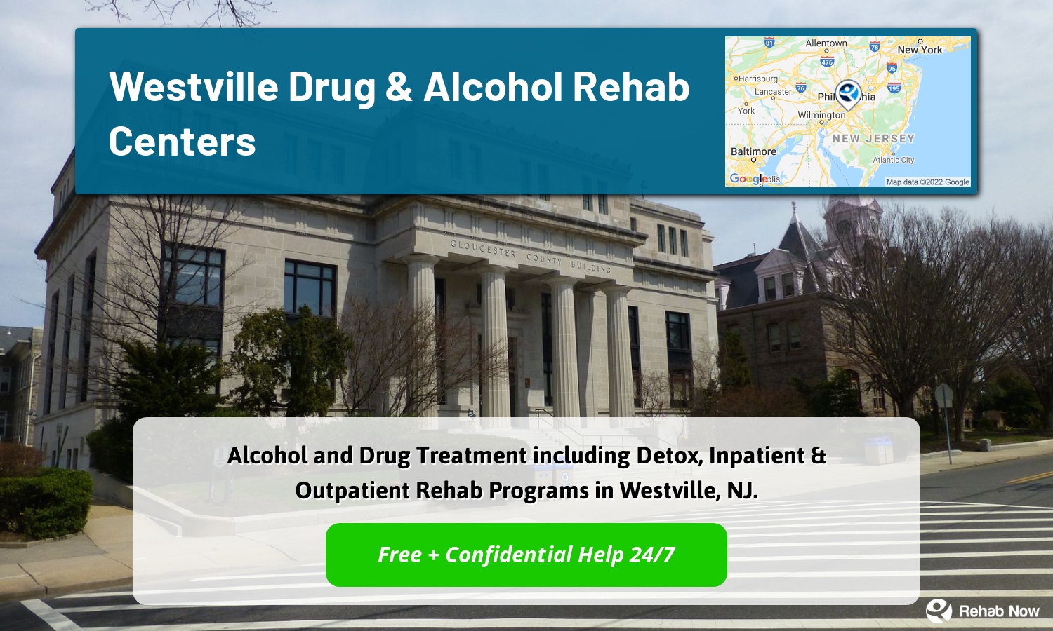 Alcohol and Drug Treatment including Detox, Inpatient & Outpatient Rehab Programs in Westville, NJ.