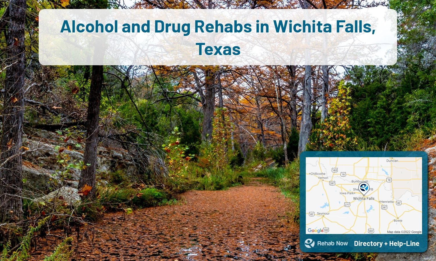 Ready to pick a rehab center in Wichita Falls? Get off alcohol, opiates, and other drugs, by selecting top drug rehab centers in Texas