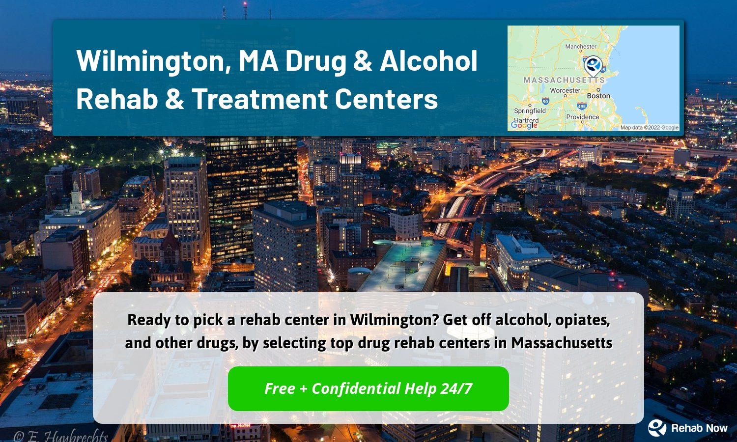 Ready to pick a rehab center in Wilmington? Get off alcohol, opiates, and other drugs, by selecting top drug rehab centers in Massachusetts