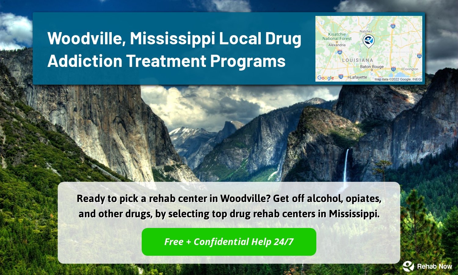 Ready to pick a rehab center in Woodville? Get off alcohol, opiates, and other drugs, by selecting top drug rehab centers in Mississippi.